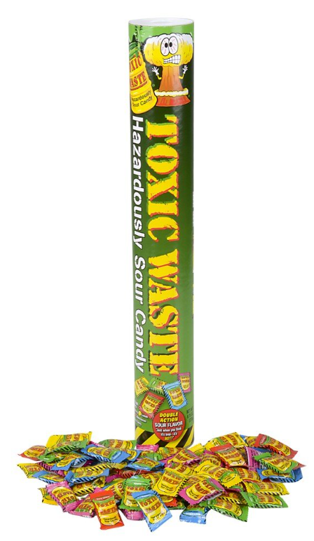 Toxic Waste Hazardously Sour Candy Tube 8.15 Oz