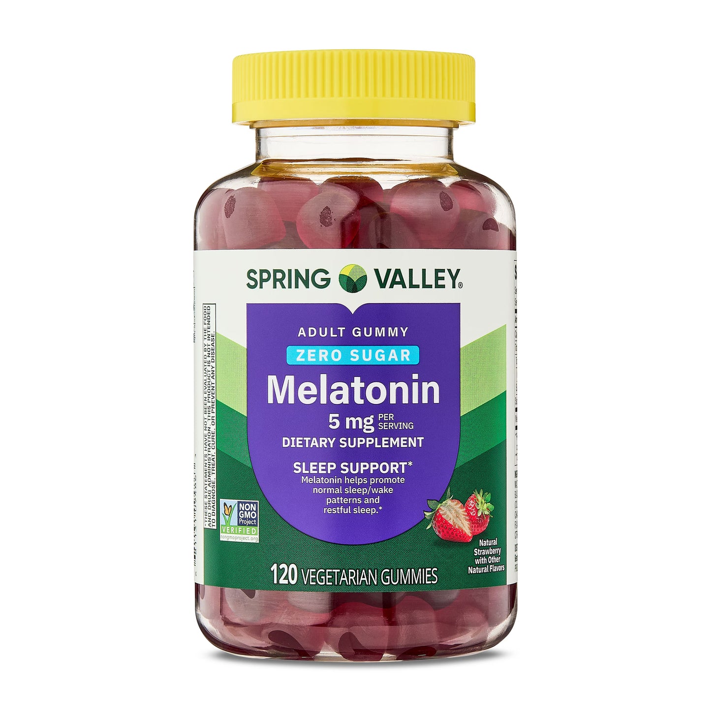 Spring Valley Adult Gummy Melatonin 5 Mg Zero Sugar Sleep Support 120 Ct
