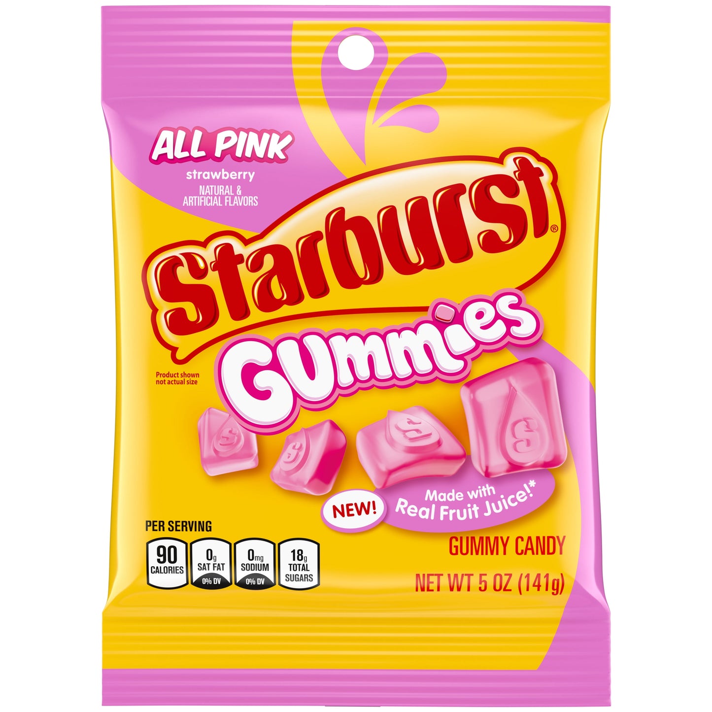 Starburst Gummies All Pink Strawberry 5 Oz