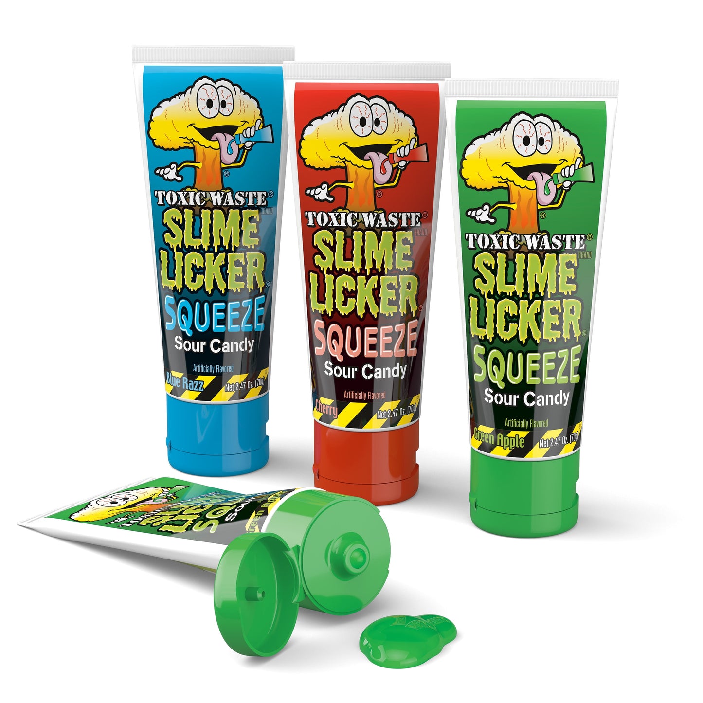 Toxic Waste Slime Licker Squeeze Sour Candy 2.47 Oz