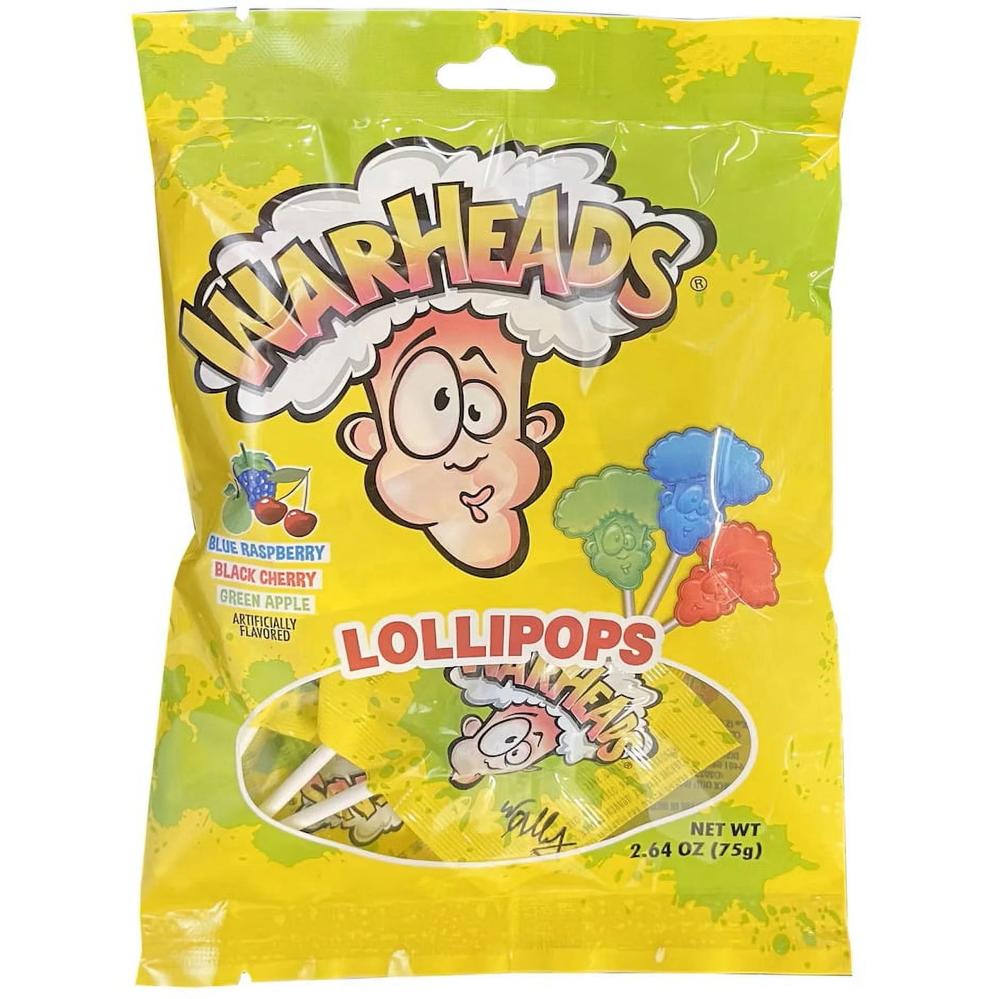 Warheads Lollipops 2.64 Oz