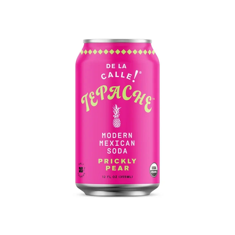 De La Calle Tepache Modern Mexican Soda Prickly Pear 12 Fl Oz
