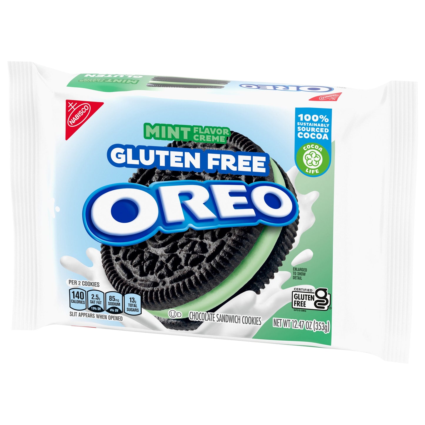 Oreo Gluten Free Mint Flavor Cream 12.47 Oz
