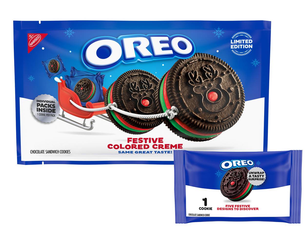 Oreo Festive Colored Creme 7.14 Oz