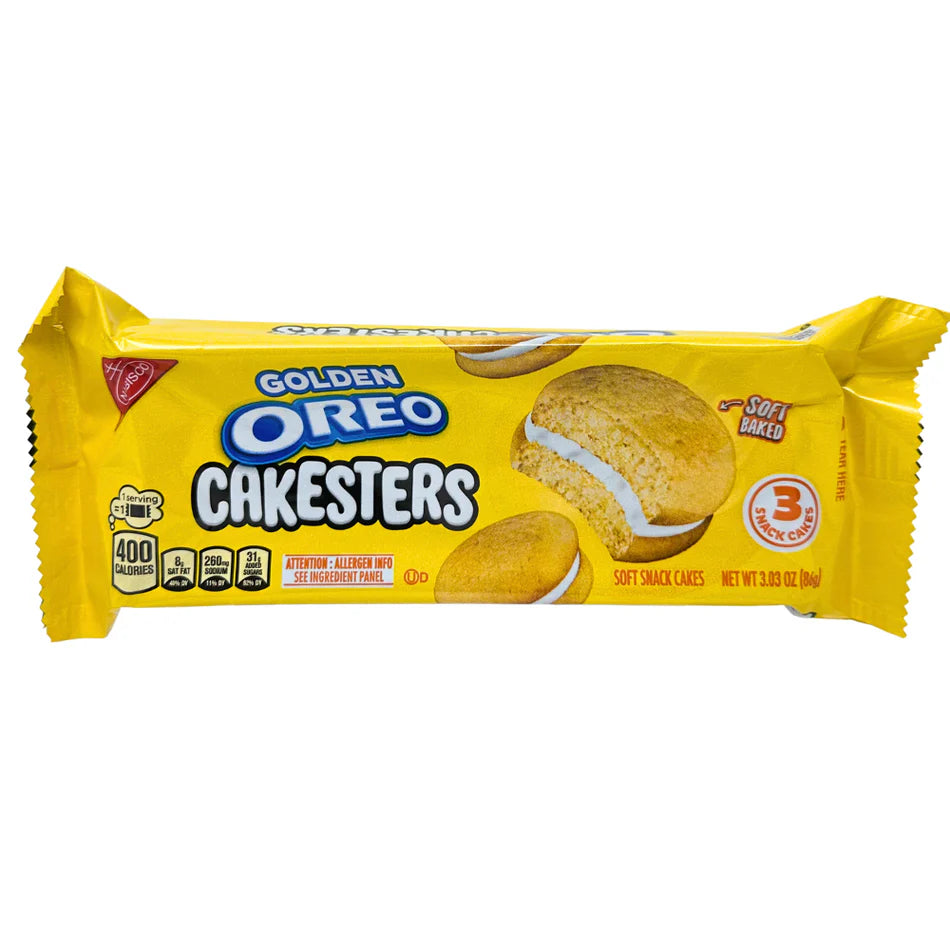 Oreo Golden Cakesters Soft Snacks Cakes 3.03 Oz