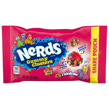 Nerds Gummy Clusters Rainbow Share Pouch 3 Oz