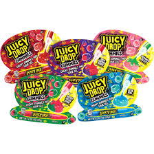 Juicy Drop Gummies And Sour Gel 2.01 Oz