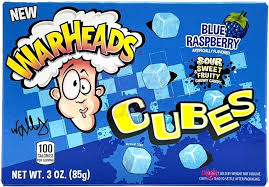 Warheads New Sour Fruity Blue Raspberry Flavors 3 Oz