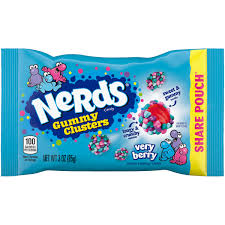 Nerds Gummy Clusters Very Berry Share Pouch 3 Oz