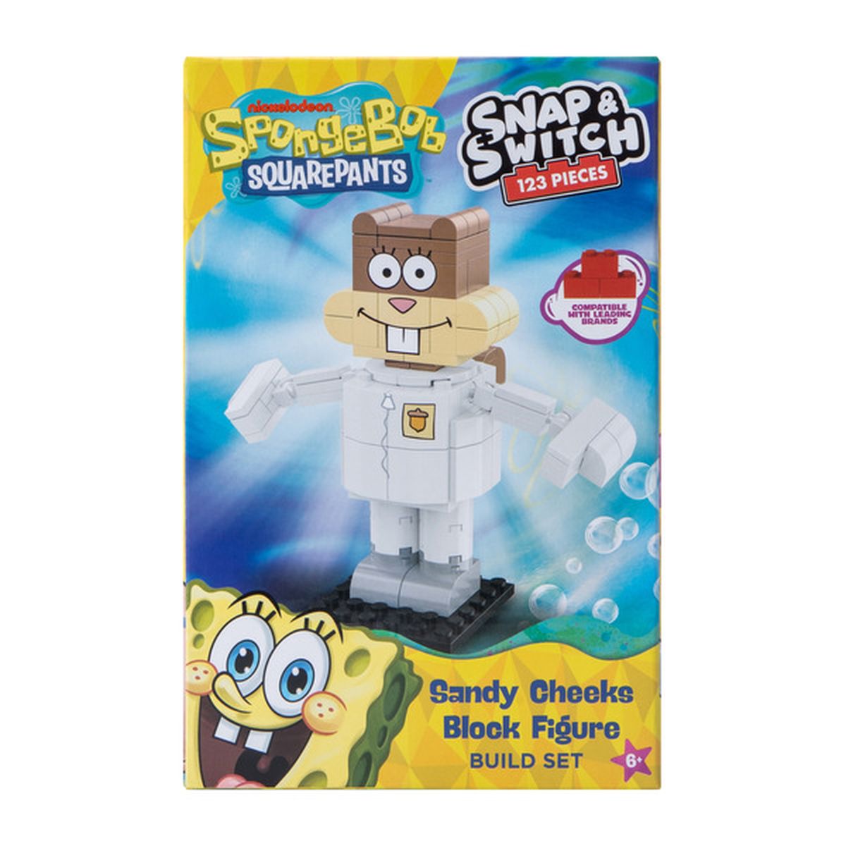 Spongebob Squarepants Snap y Switch 129pieces Sandy Cheeks