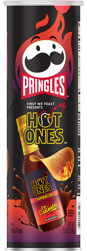 Pringles Hot Ones Los Calientes Barbacoa 5.5 Oz