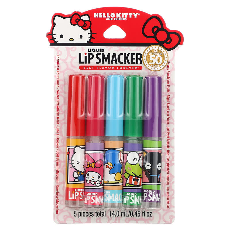 Hello Kitty And Friends Liquid Lip Smacker 5 Pieces 0,45 Fl Oz
