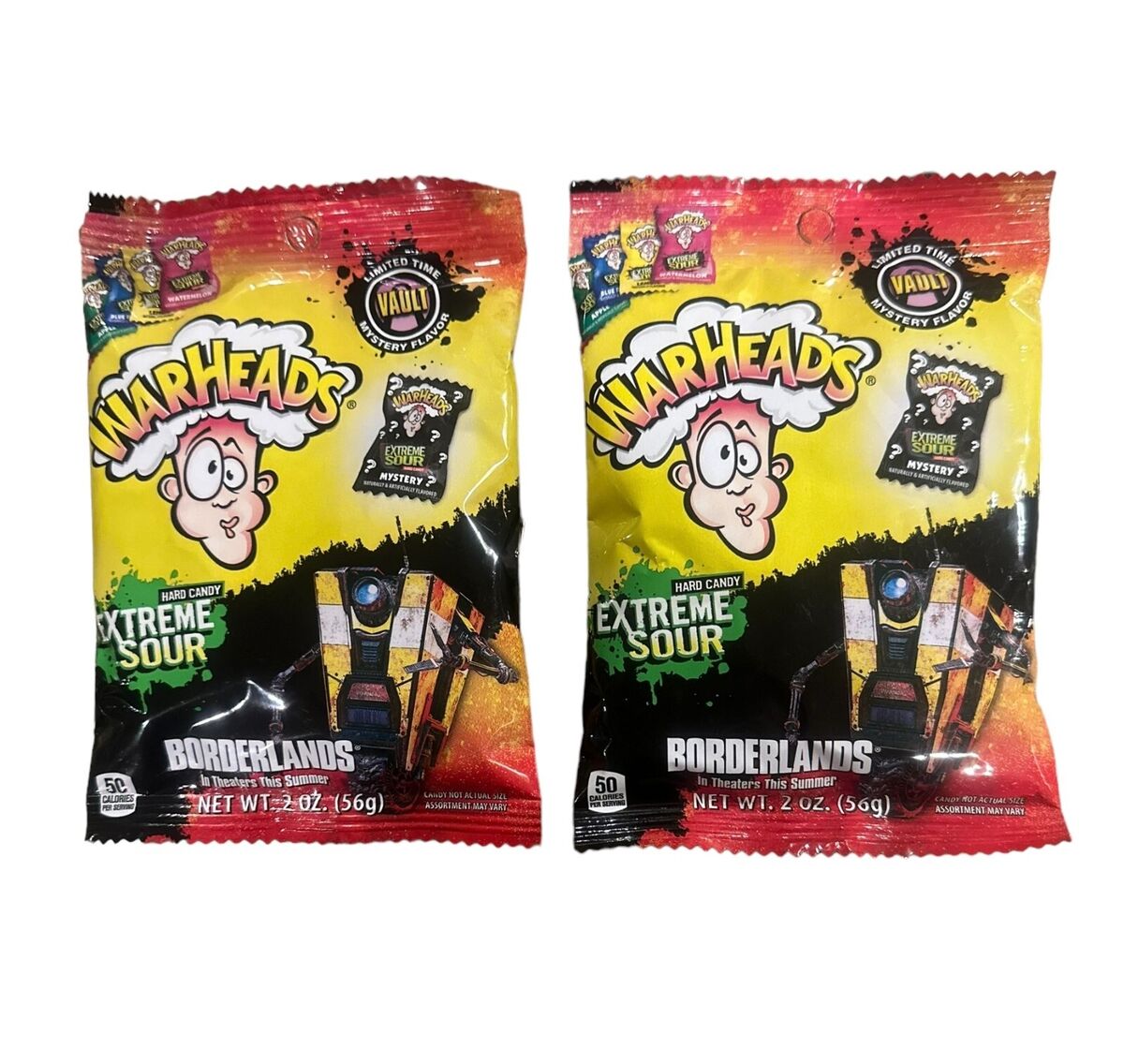 Warheads Hard Candy Extreme Sour Borderlands 2 Oz