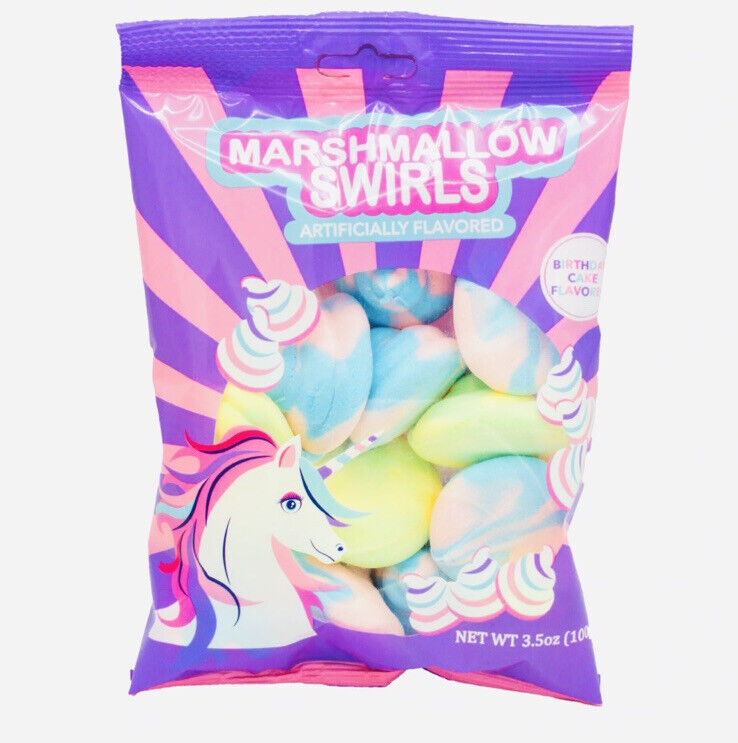 Marshmallow Swirls Birthday Cake Flavor 3.5 Oz