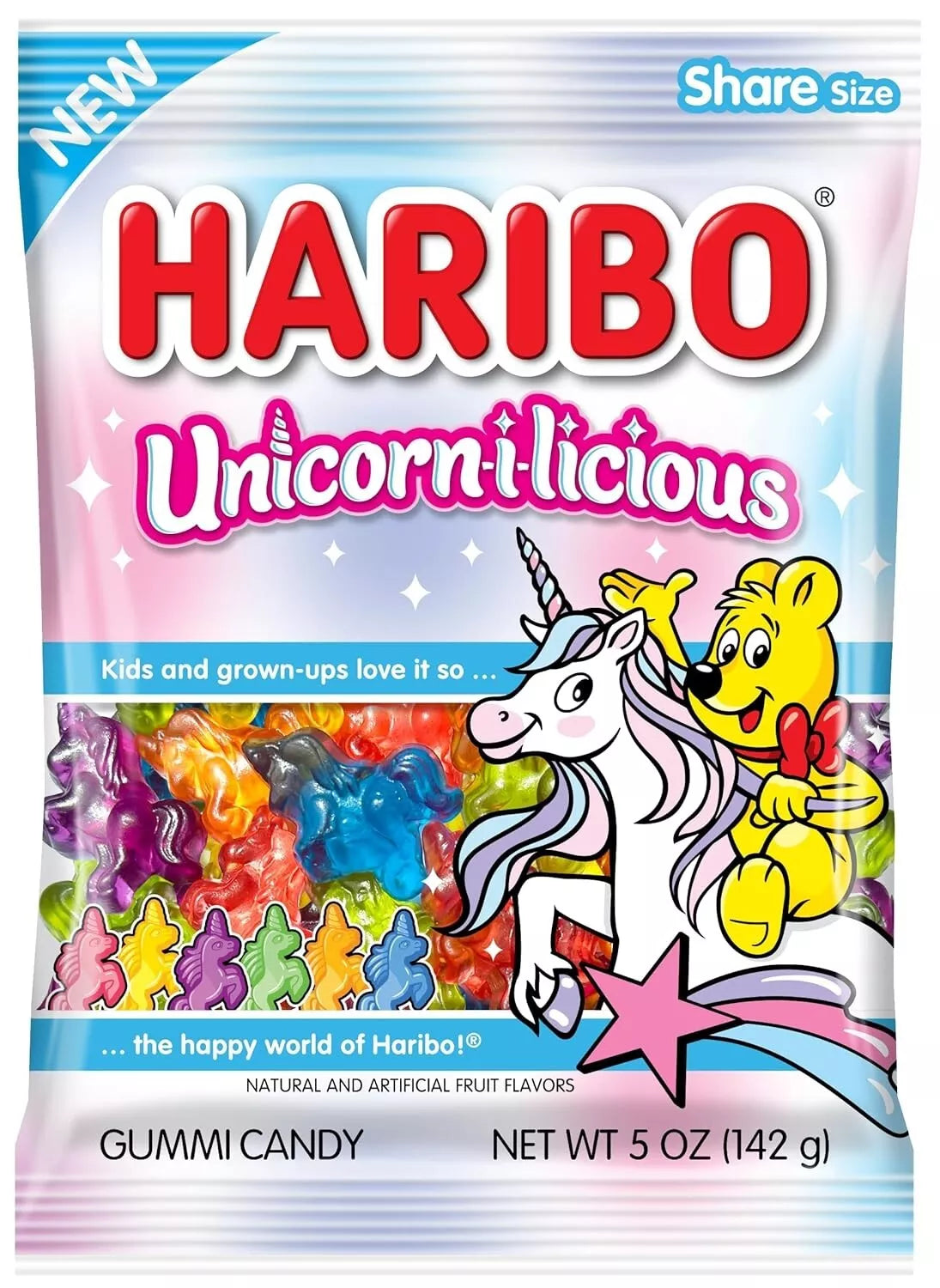 Haribo Unicorn-I-Licious Gummy Candy 4 Oz