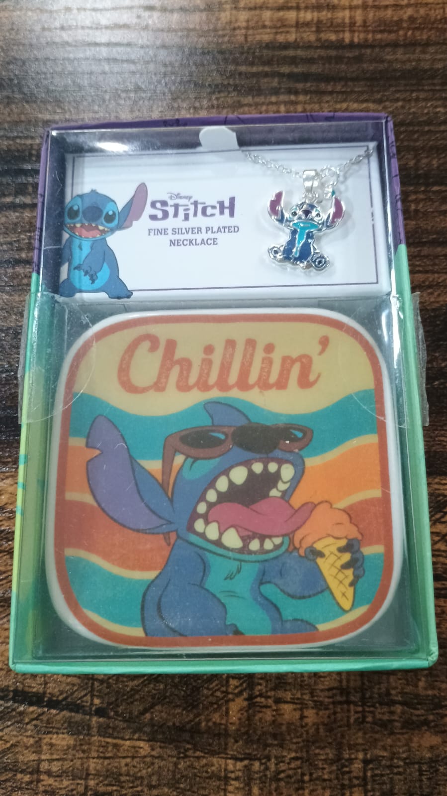 Disney Stitch Fine Silver Plated Necklace