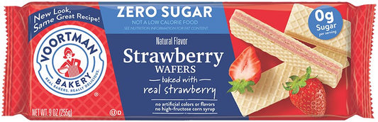 Voortman Bakery Strawberry Wafers Zero Sugar 9 Oz
