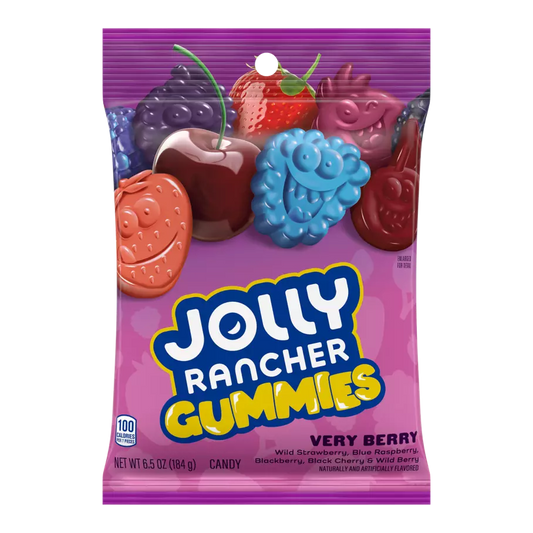 Jolly Rancher Sour Gummies Wild Berry 6.5 Oz
