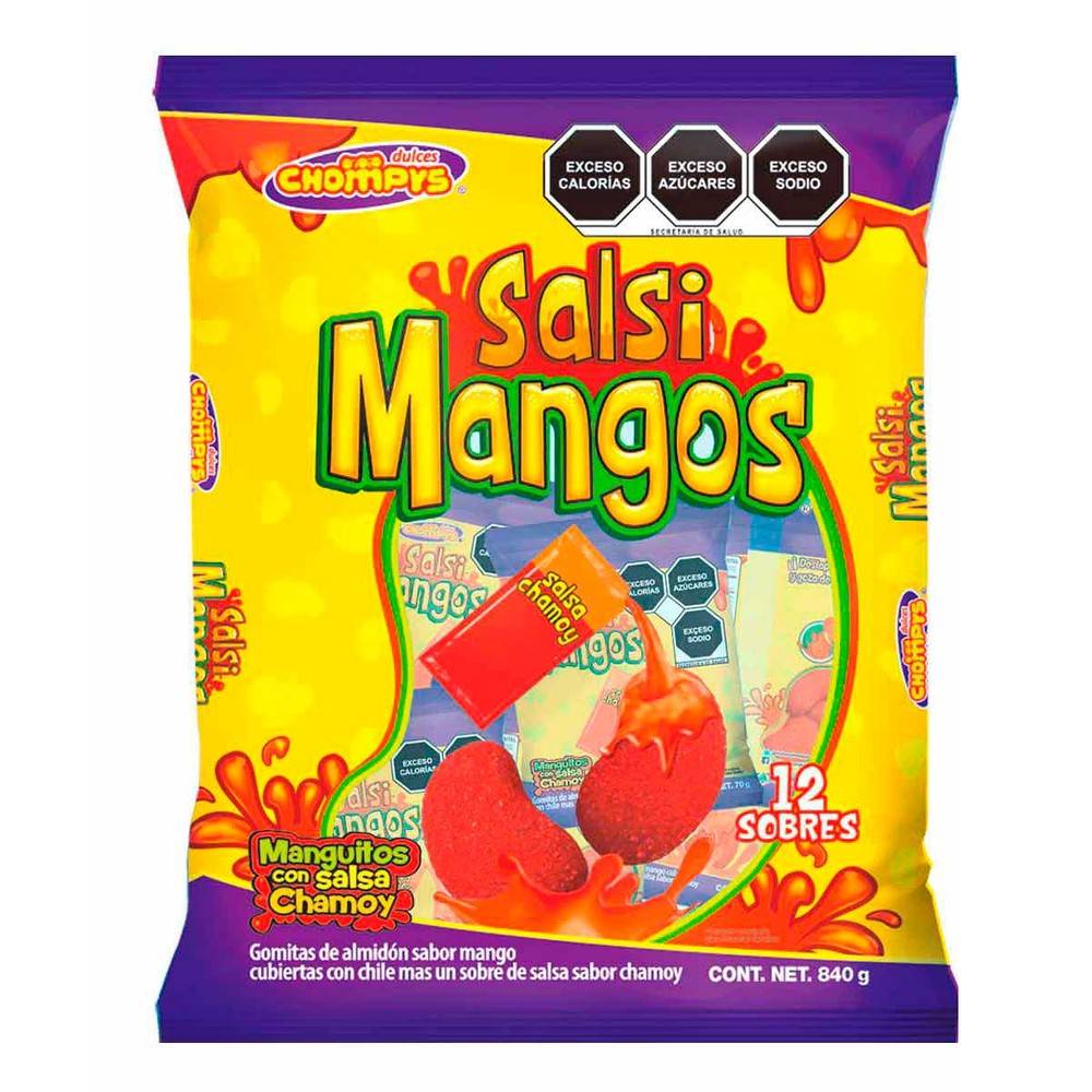 Dulces Chompys Salsi Mangos 70 G