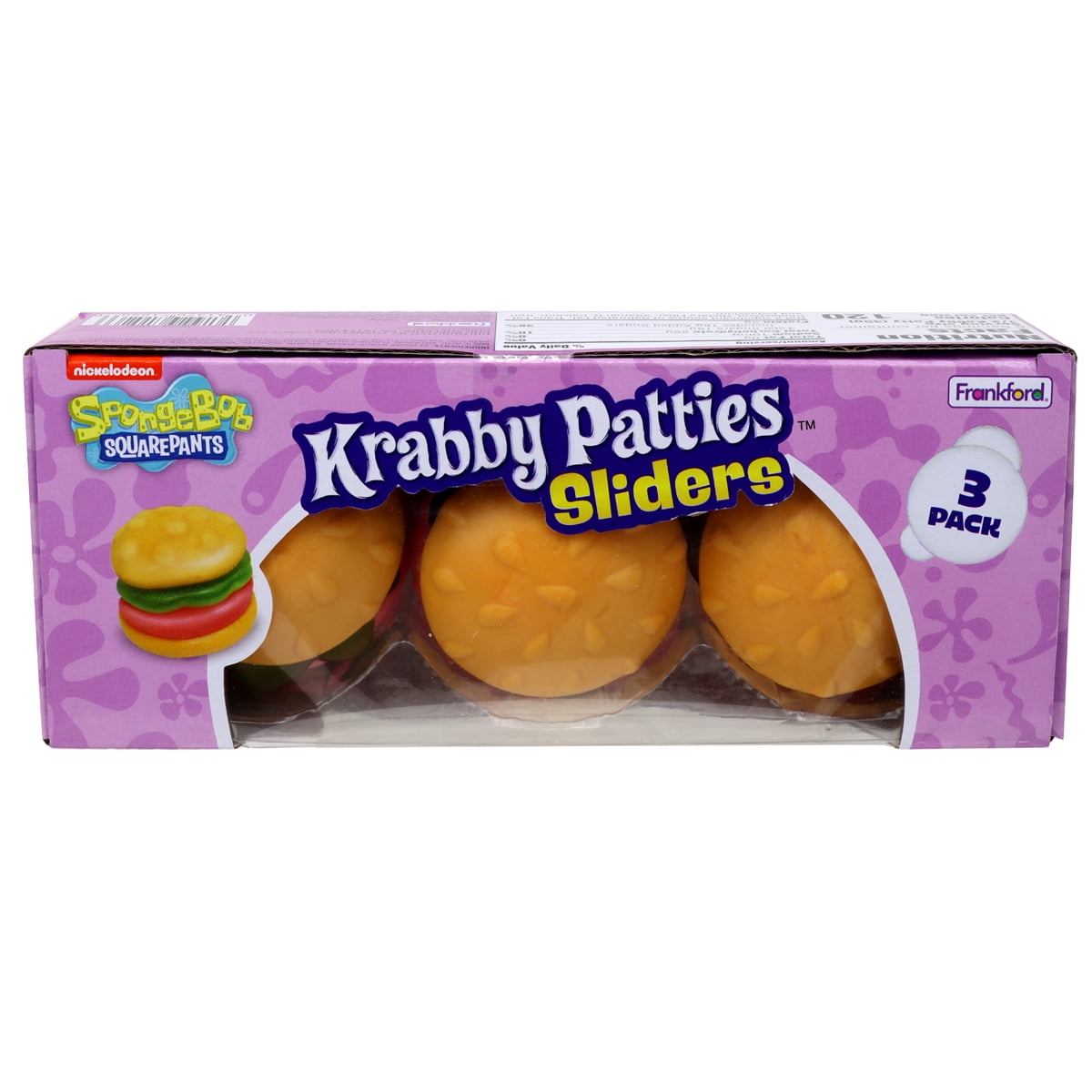 Frankford Spongebob SquarePants Krabby Patties Sliders 3 pack 7.41 oz