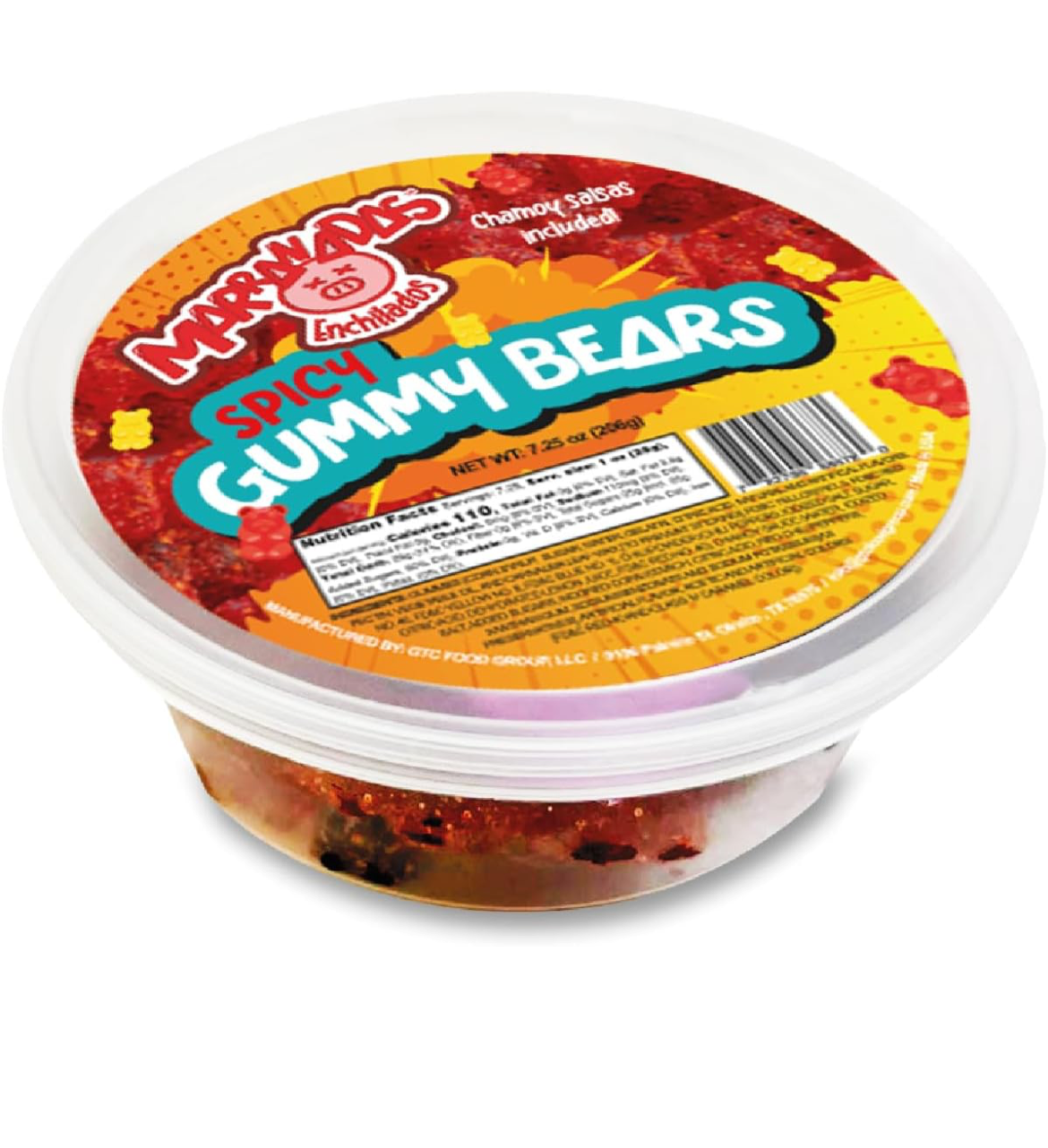 Marranadas Enchilados Spicy Gummy Bears Chamoy Salsas Included 7.5 Oz
