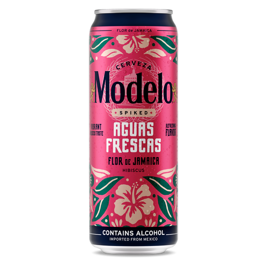 Cerveza Modelo Spiked Agua Frescas Flor de Jamaica 12 oz