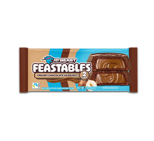 Mr Beast Feastables Creamy Chocolate Hazelnut 2 Cups 1 Ct