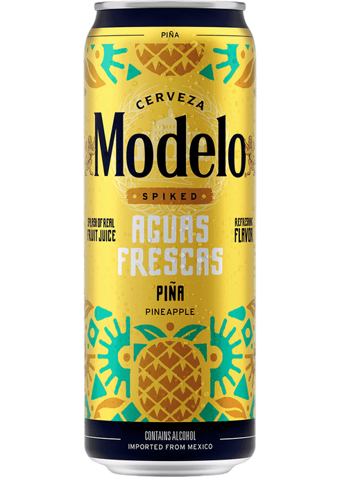 Cerveza Modelo Spiked Agua Frescas Piña 12 oz