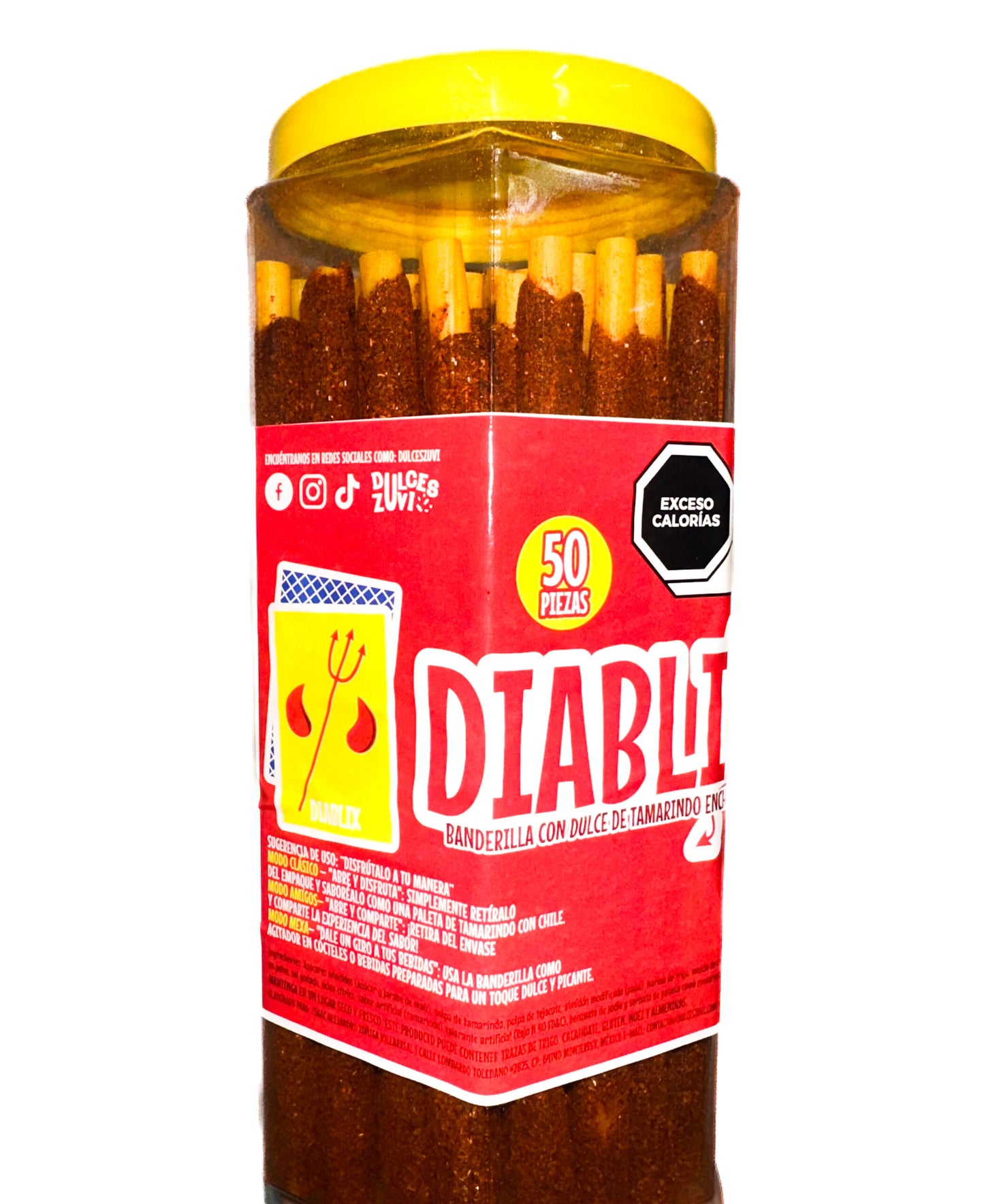 Dulces Zuvi Banderillas Diablix 810 Grs