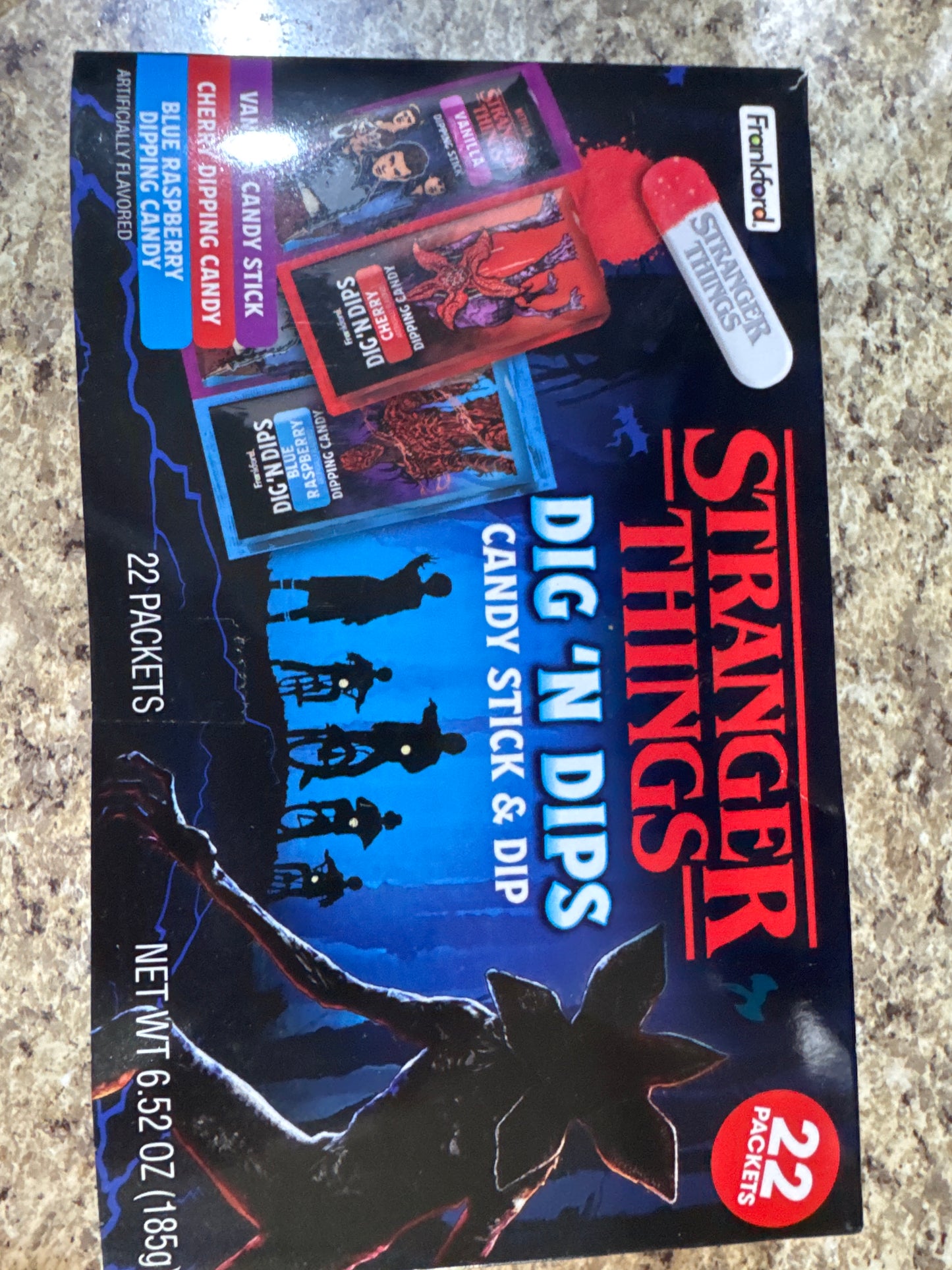 Stranger Things Dig'n Dips Candy Stick y Dip