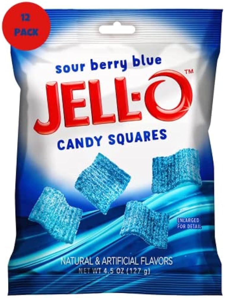 Jell-O Sour Berry Blue 4.5Oz