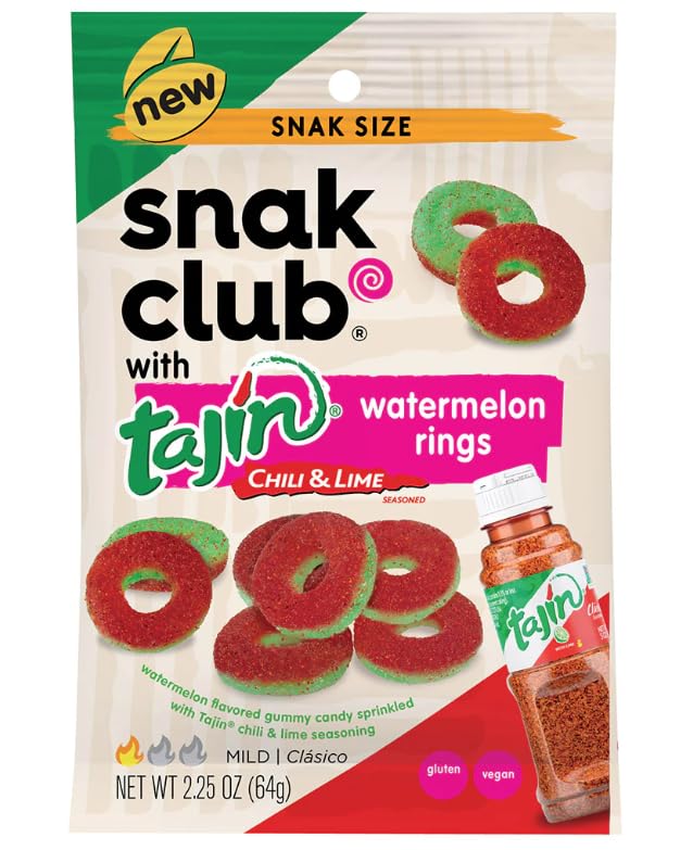 Tajin Snak Club Chili & Lime Watermelon Rings 2.25 oz