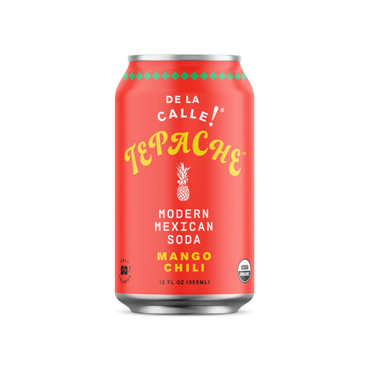 De La Calle Tepache Modern Mexican Soda Mango Chili 12 Fl Oz