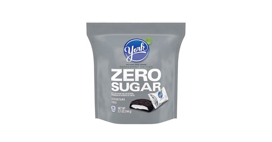 York Dark Chocolate Peppermint Patties Zero Sugar 5.1 Oz