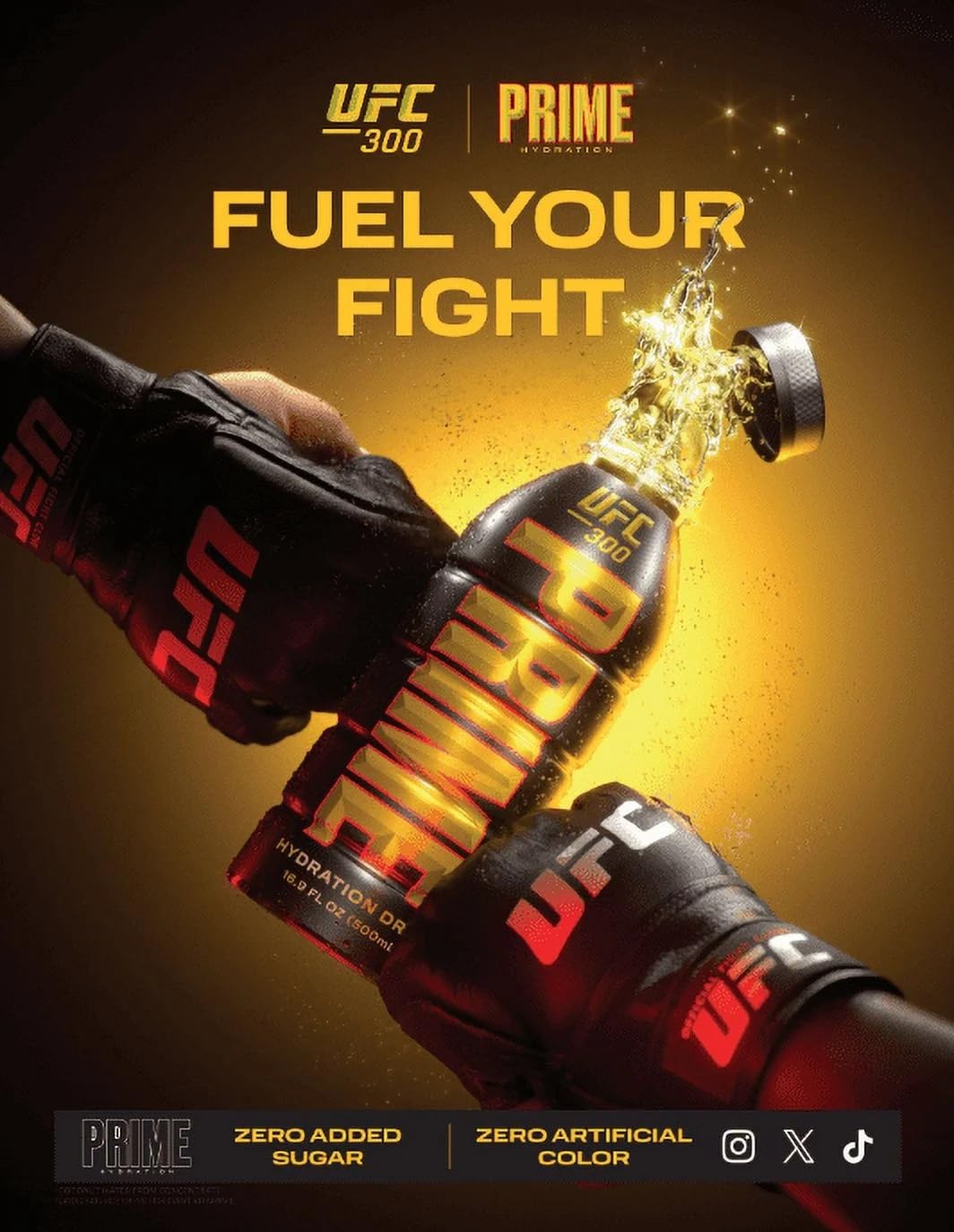 Prime UFC 300  Hydration Drink 16.9 fl