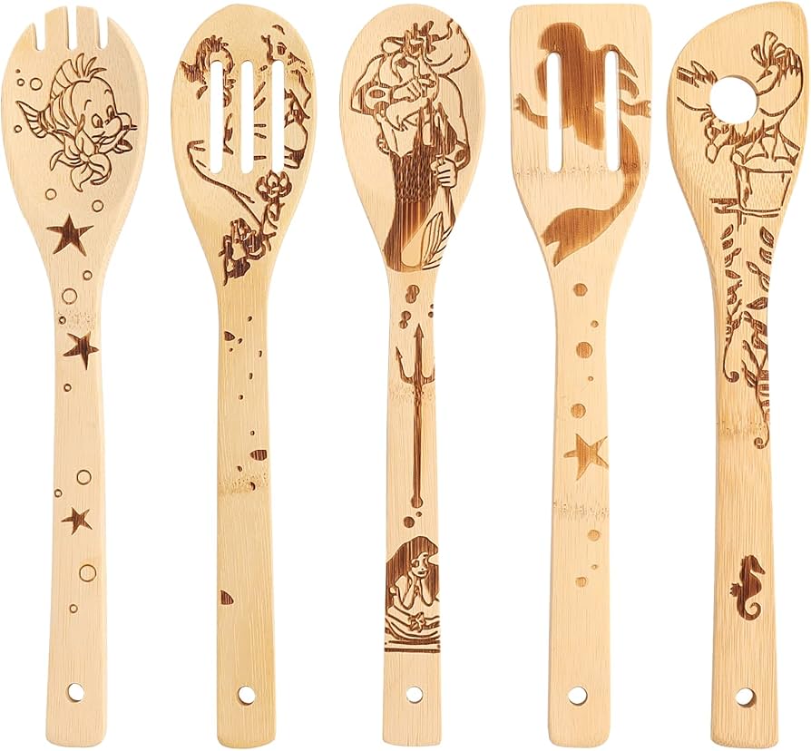 Disney Cuchara Bambu Sirenita Set 5