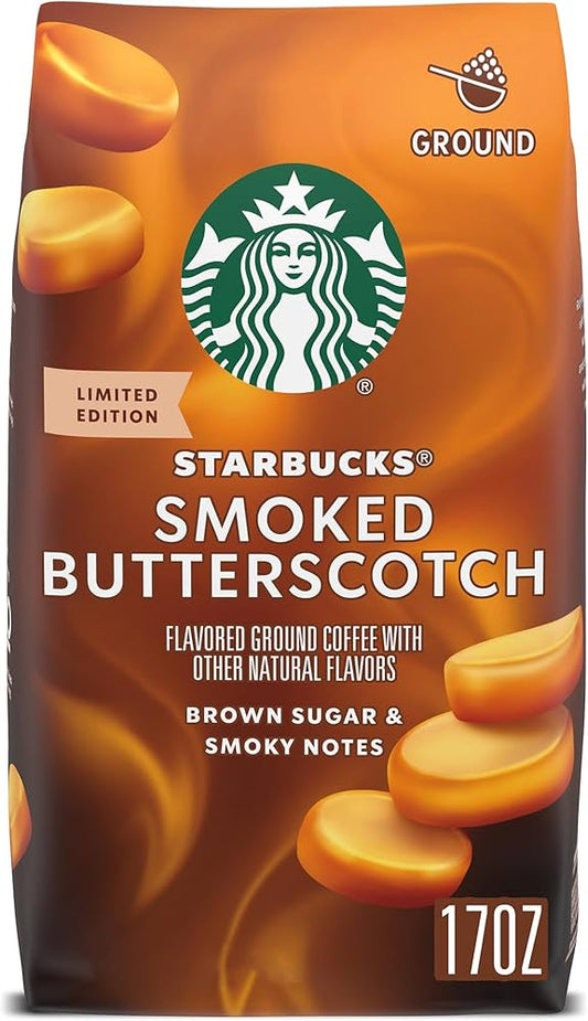 Starbucks Smoked Butterscotch Ground Coffe 11 Oz