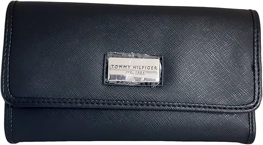 Tommy Hilfiger Women's Zipped Wallet with Multiple Compartments, Black, Taille unique, American