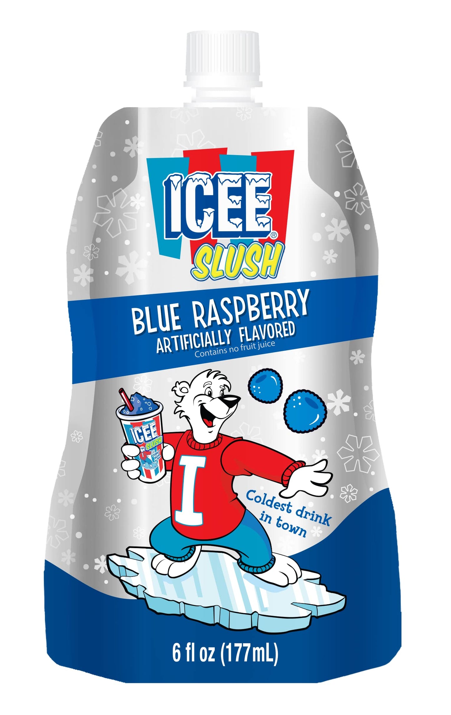 Icee Slush Blue Raspbery  6 Fl Oz
