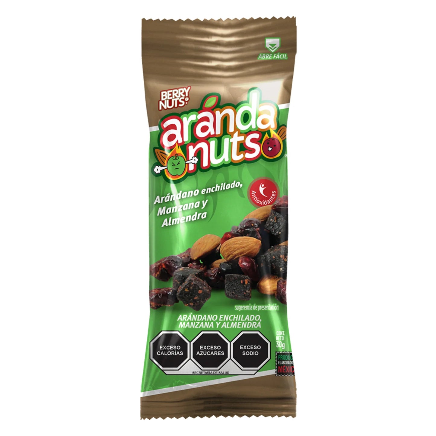 Berry Nuts Arandanuts Sabor Arandano Enchilado, Manzana Y Almendra 1 Ct