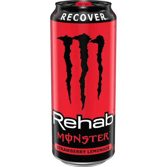 Monster Rehab Strawberry Lemonade Energy Drink 15.5 FL OZ