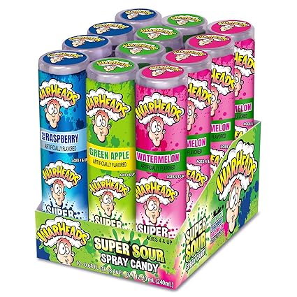 Warheads Super Sour Spray Candy 0.68 Fl.Oz