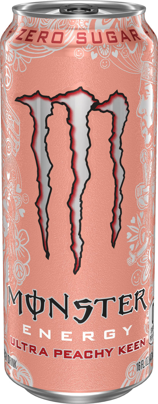 Monster Energy Ultra Peachy Keen 16 FL OZ