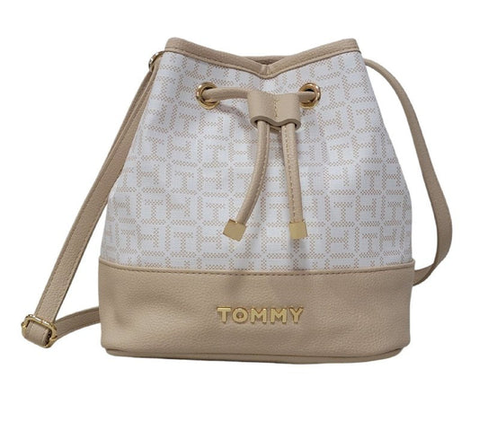 Bolso Tommy Blanco y Beige 69J8471 100 DHE