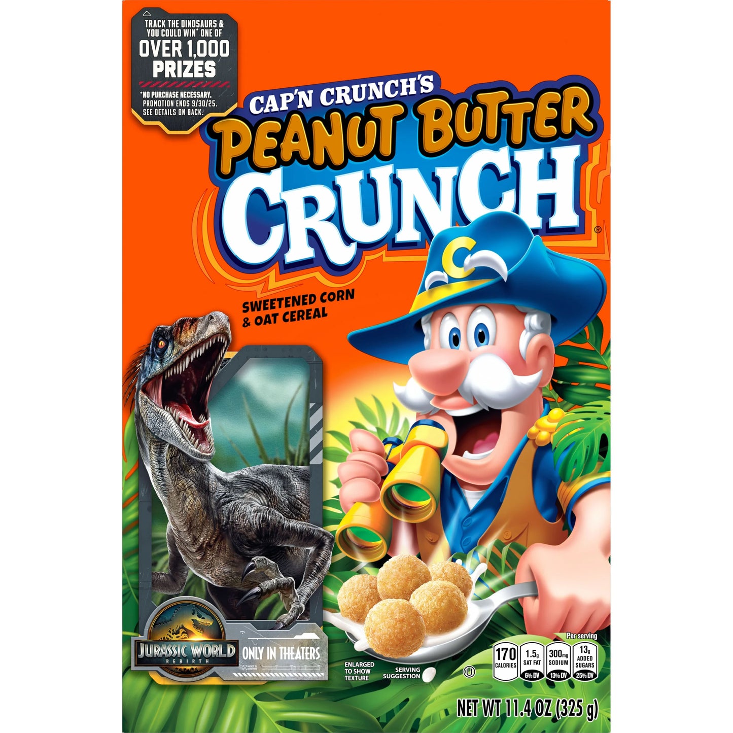 Cap'N Crunch'S Peanut Butter Crunch Jurassic World  11.4 Oz