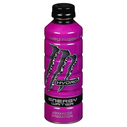 Monster Purple Passion Energy Water Advanced Hydration 20 FL OZ