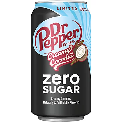 Dr Pepper Creamy Coconut Zero Sugar 12 fl