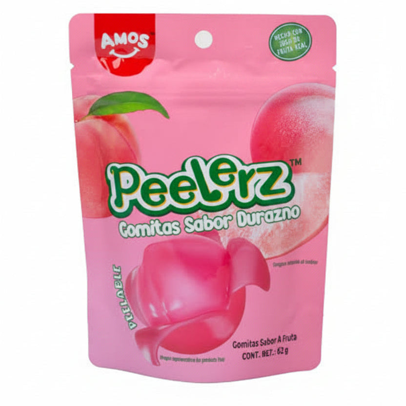 Amos Peelerz Gomitas Sabor Durazno 65g