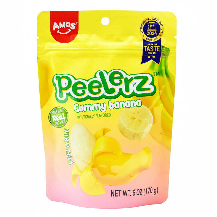 Amos Peelerz Gummy Banana 6 Oz