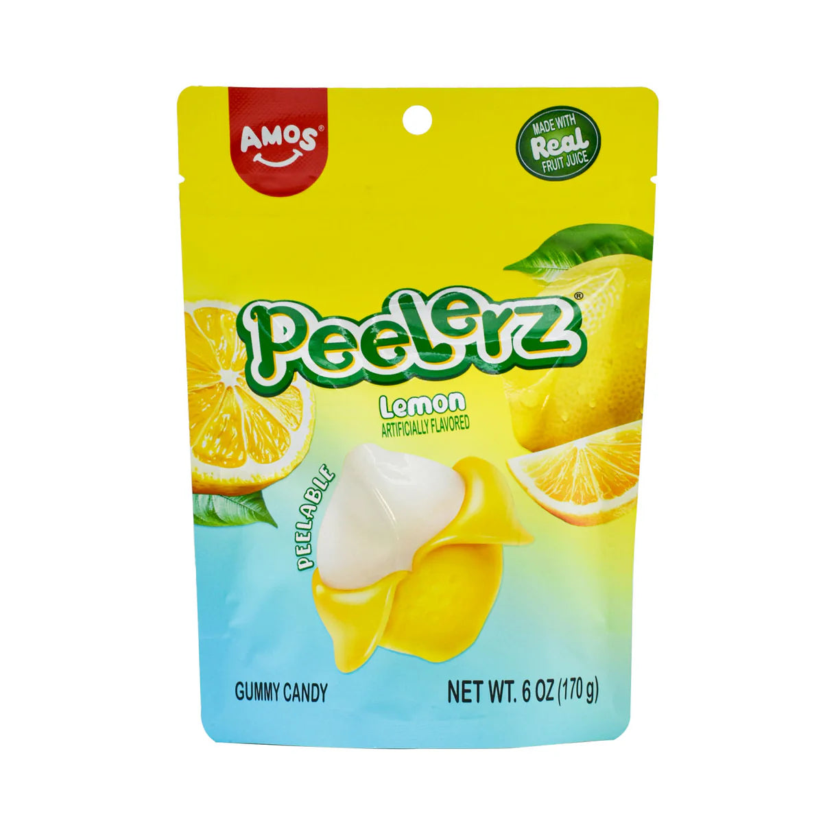 Amos Peelerz Gummy Lemon 6 Oz